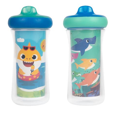 The First Years Pinkfong Baby Shark Insulated Sippy Cups — 9 Ounces — 2