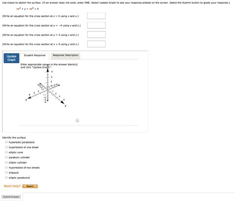 Solved X Y Z Write An Equation For The Cross Section Chegg