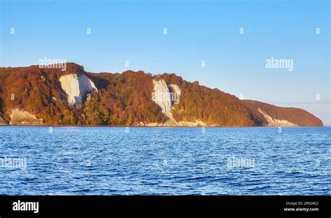 Baltic Sea Coast With Rugen Island Rugia Ruegen Chalk Cliffs At