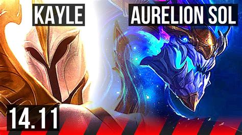 KAYLE Vs AURELION SOL TOP 67 Winrate Godlike Rank 11 Kayle EUW