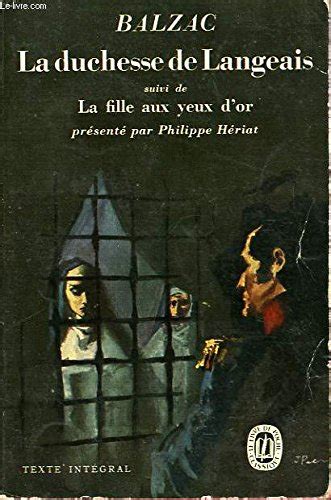 Amazon La Duchesse De Langeais Suivi De La Fille Aux Yeux D Or