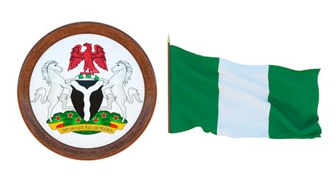 Premium Photo National Flag And The Coat Of Arms 3d Illustration Of Nigeria