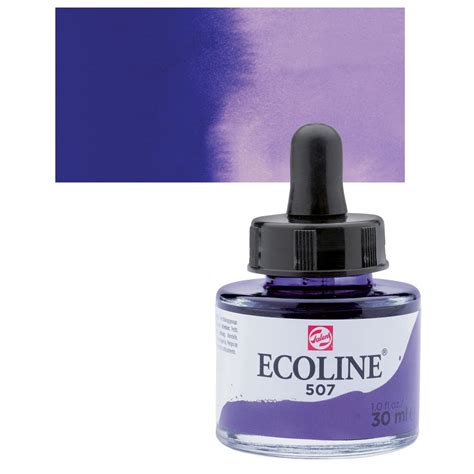 Tinta Aquarela Líquida Ecoline Talens 30ml Ultramarine Violet 507