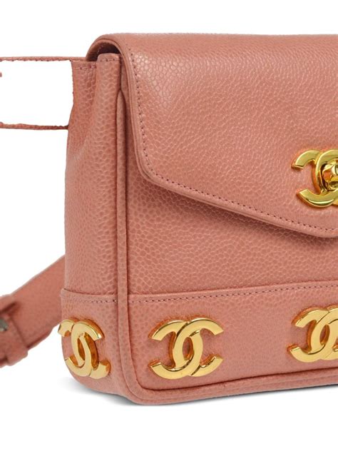 Chanel Pre Owned Triple Cc Belt Bum Bag Pink Farfetch