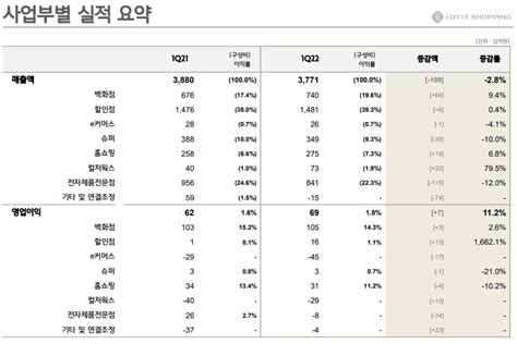 롯데쇼핑 1분기 영업익 112 늘어올해 실적 반등 기대 전자신문