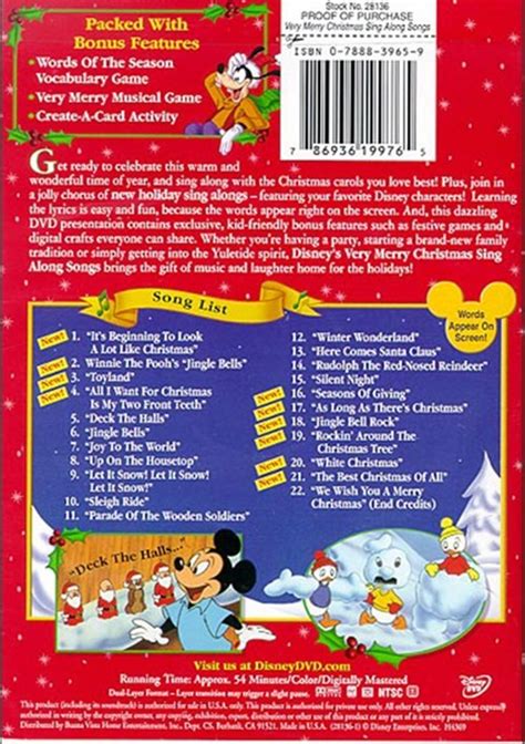 Disney's Very Merry Christmas Sing-Along Songs! (DVD) | DVD Empire