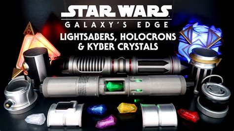 Star Wars Galaxys Edge Lightsabers Holocrons Kyber Crystals And How