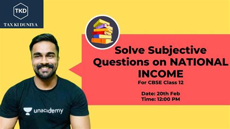 National Income Solve Subjective Questions Cbse Class 12 With Ca