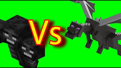 Ender Dragon Vs Wither The Epic Battle Youtube