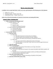 BBH 316 Exam 2 Review Sheet Docx BBH 316 Spring 2018 Dr C Exam 2