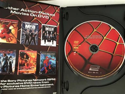 Spider-Man 2 DVD 2 Disc's Set LIKE NEW with SLIP COVER and inside FLYER