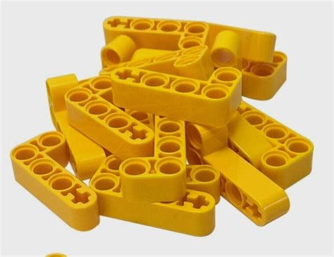 Lego X Yellow Technic Liftarm Modified Bent Thick L Shape X