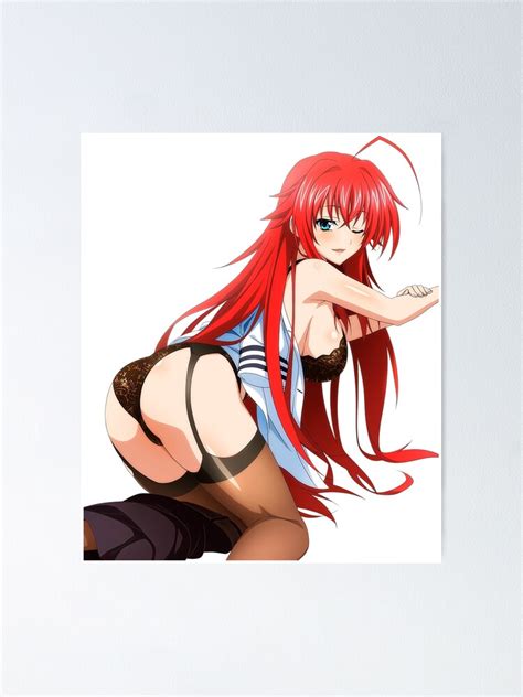 Sexy Underwear Waifu Rias Gremory Lewd High School Dxd Ecchi Poster