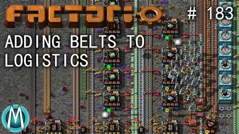 Factorio 1 1 4K Angel Bobs Ep 183 Adding Belts To Logistics YouTube