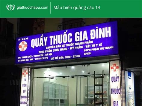 Top 30 mẫu biển quảng cáo quầy thuốc đẹp đạt chuẩn GPP 2023