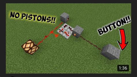 Redstone Toggle Button | Minecraft redstone creations, Minecraft ...