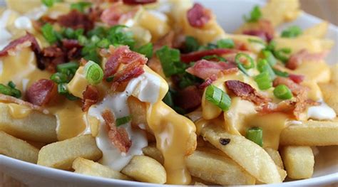 Batata Frita Com Queijo Cremoso Calabresa E Bacon Brasil Infoco