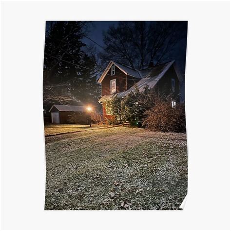 "First Snowfall" Poster for Sale by AlexChimentiArt | Redbubble