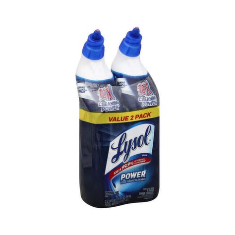 Lysol Toilet Bowl Cleaner Power Value 2 Pack Super 1 Foods