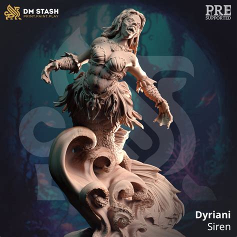 Dyriani, Siren A DM Stash Dnd Fantasy Miniature - Etsy