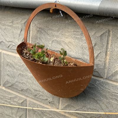 Hanging Metal Planter For Garden Design Ahl Corten Steel