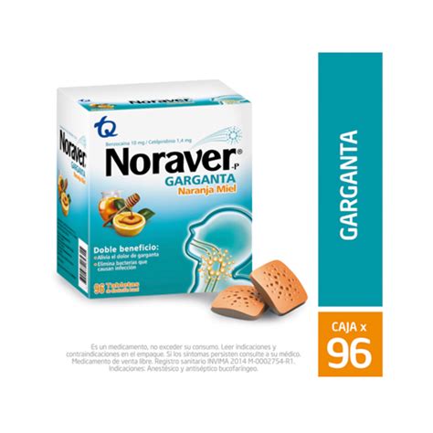 Drogas S S NORAVER P NARANJA MIEL CAJA X 96 TABS