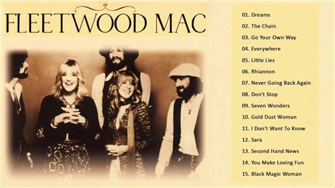 Fleetwood Mac Greatest Hits Full Album || The Best Of Fleetwood Mac 🌹🌹 ...