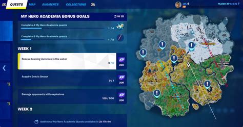 Fortnite Quest Guide My Hero Academia Challenges Week 1