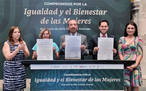 Inmujeres Y Durango Firman Compromisos Por Igualdad Entre Mujeres Y