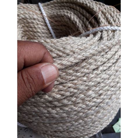 Jual Tambang Tampar Tali Rope Manila Sisal 6 Mili Per Meter Shopee