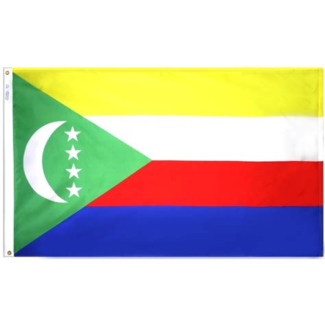 Comoros Nylon Flags On Embassy Flag Inc