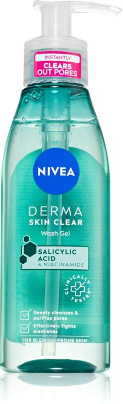 NIVEA Derma Skin Clear Gel Nettoyant Visage Notino Fr