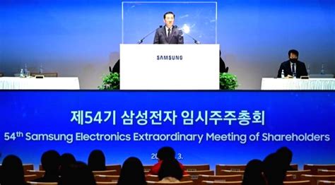 Seoul Samsung Electronics Vice Chairman Han Jong Hee Talks During A