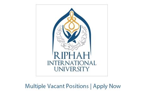 Riphah International University Jobs Project Officer