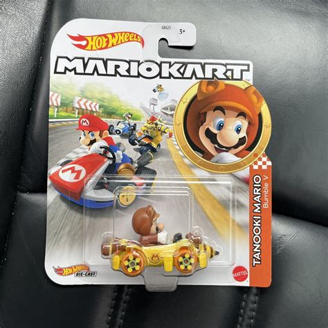 Hot Wheels Mario Kart Tanooki Mario Bumble V Toy Car Values Mavin