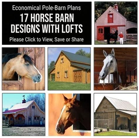 17 Small Horse Barn Designs Complete Pole-barn Building - Etsy | Horse ...