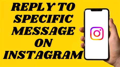 How To Reply To Specific Messages On Instagram Simple Tutorial Youtube