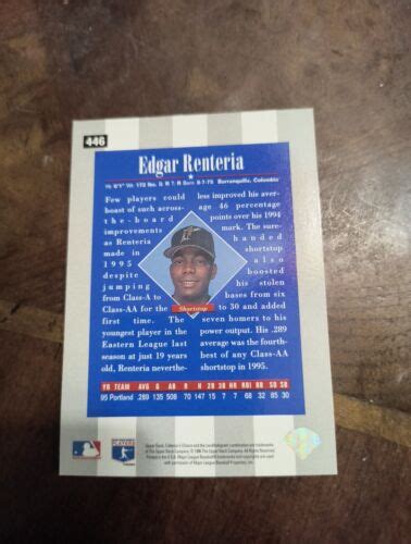 1996 Upper Deck Collector S Choice 446 Edgar Renteria For Sale