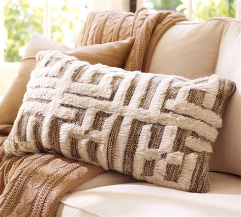 Kendi Hand Knotted Lumbar Pillow Cover Contemporary Decorative