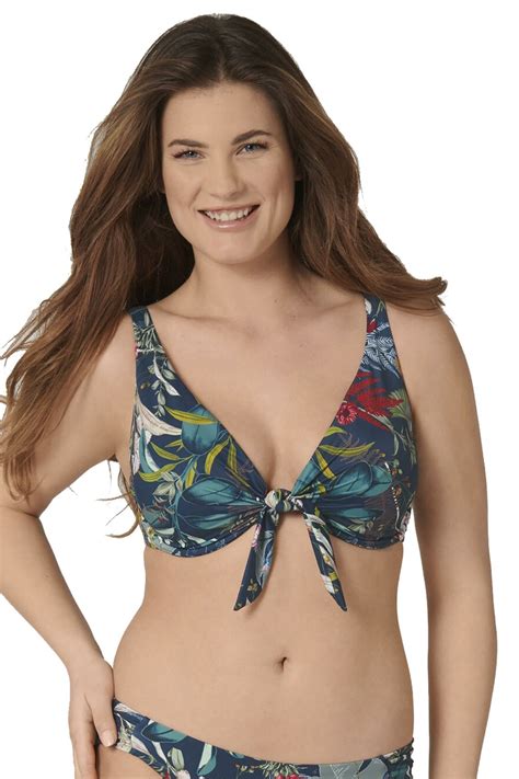 Triumph Bikini Top Botanical Leaf W 02 E F Cup 10207905