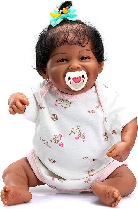 Anano Mu Eca Biracial Beb De Pulgadas Reborn Baby Dolls De Silicona