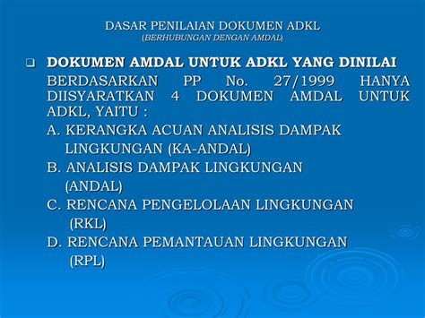 Dasar Hukum Kerangka Acuan Amdal Hukum 101