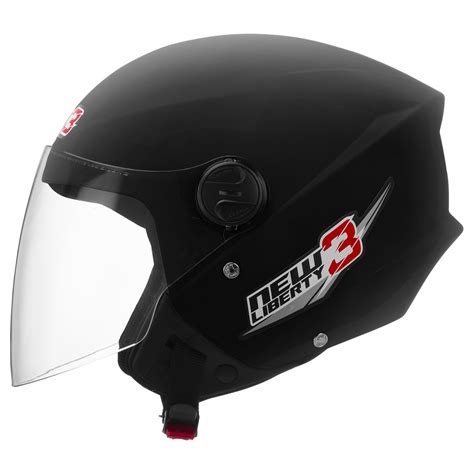 Capacete De Moto Aberto Feminino E Masculino New Liberty 3 Viseira