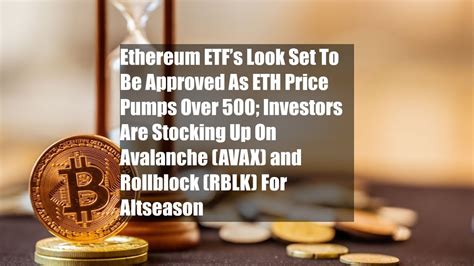 Ethereum Etfs Look Set To Be Approved As Eth Price Pumps Over