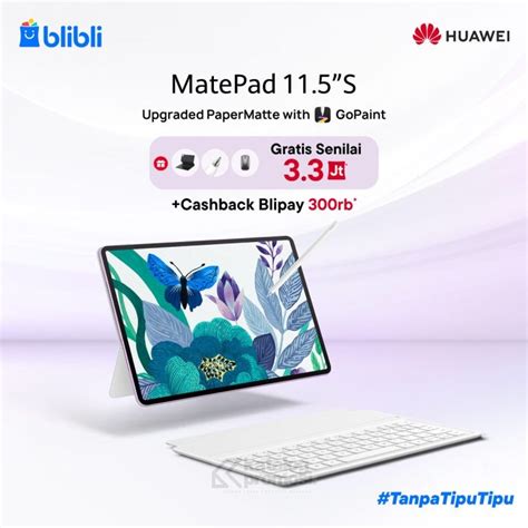 Huawei Matepad S Kini Hadir Di Blibli Pre Order Dan Dapatkan