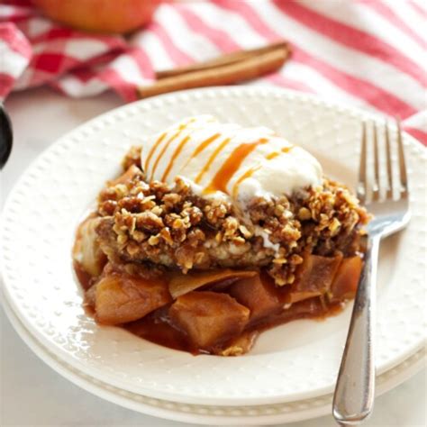 Slow Cooker Apple Crisp Crock Pot The Busy Baker