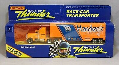 Matchbox Days Of Thunder 18 Race Car Transporter 18 Hardees 1990