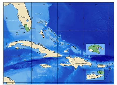 Map Of Florida And The Caribbean Cleopatra Turkey Map