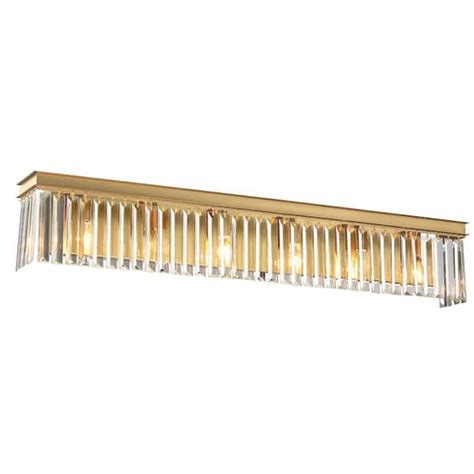 Reviews for pasentel 34.5 in. 6-Light Modern Gold Bathroom Vanity Light ...