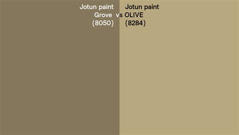 Jotun Paint Grove Vs Olive Side By Side Comparison